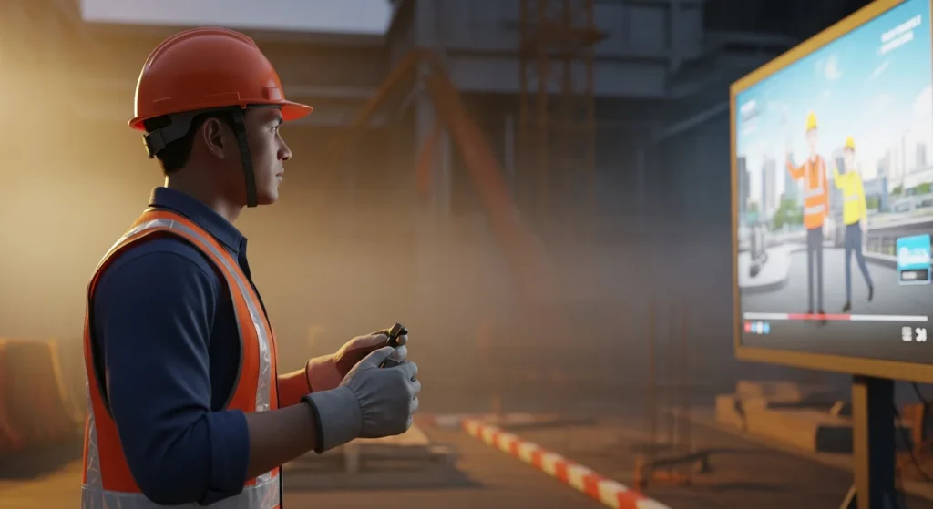 Video animasi 3D realistik safety induction - contoh karya jasa animasi K3