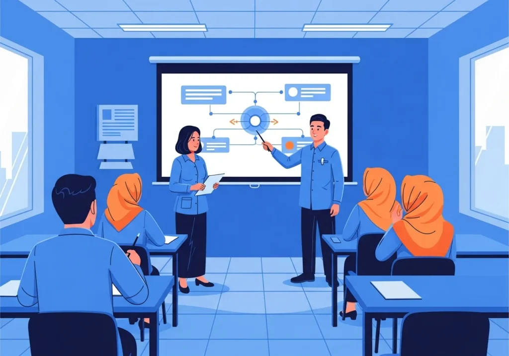 Video infografis 2D vektor SOP compliance - contoh karya jasa animasi perusahaan